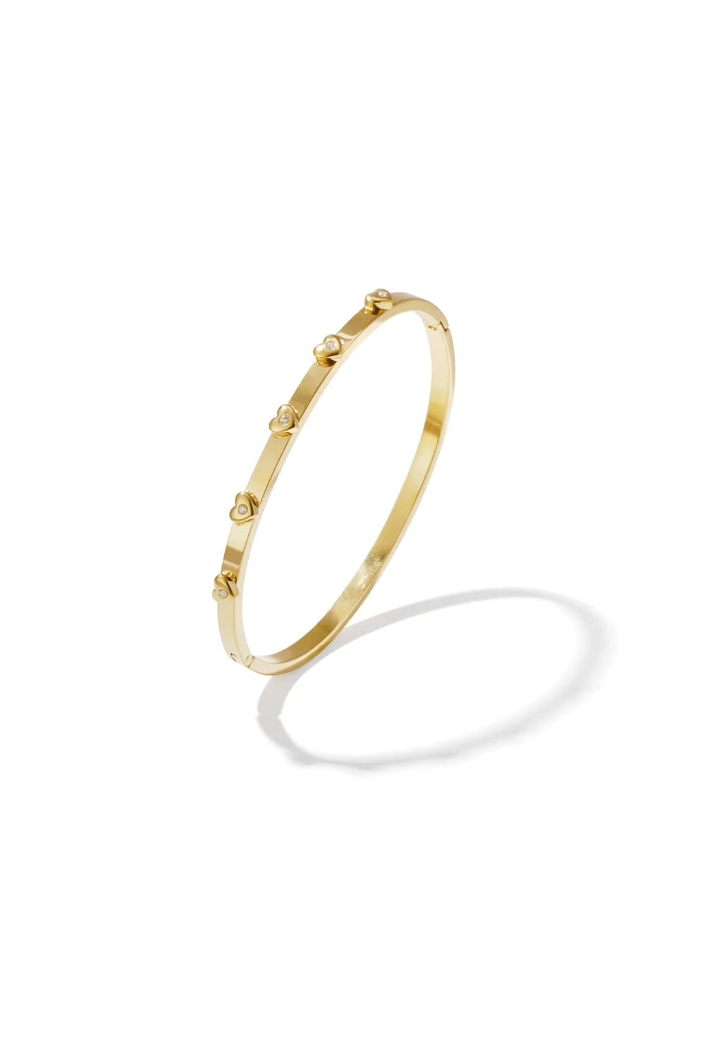 Bangle armband met hartdetails