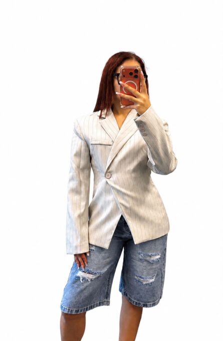Liva - Getailleerde Pinstripe Blazer - Afbeelding 2
